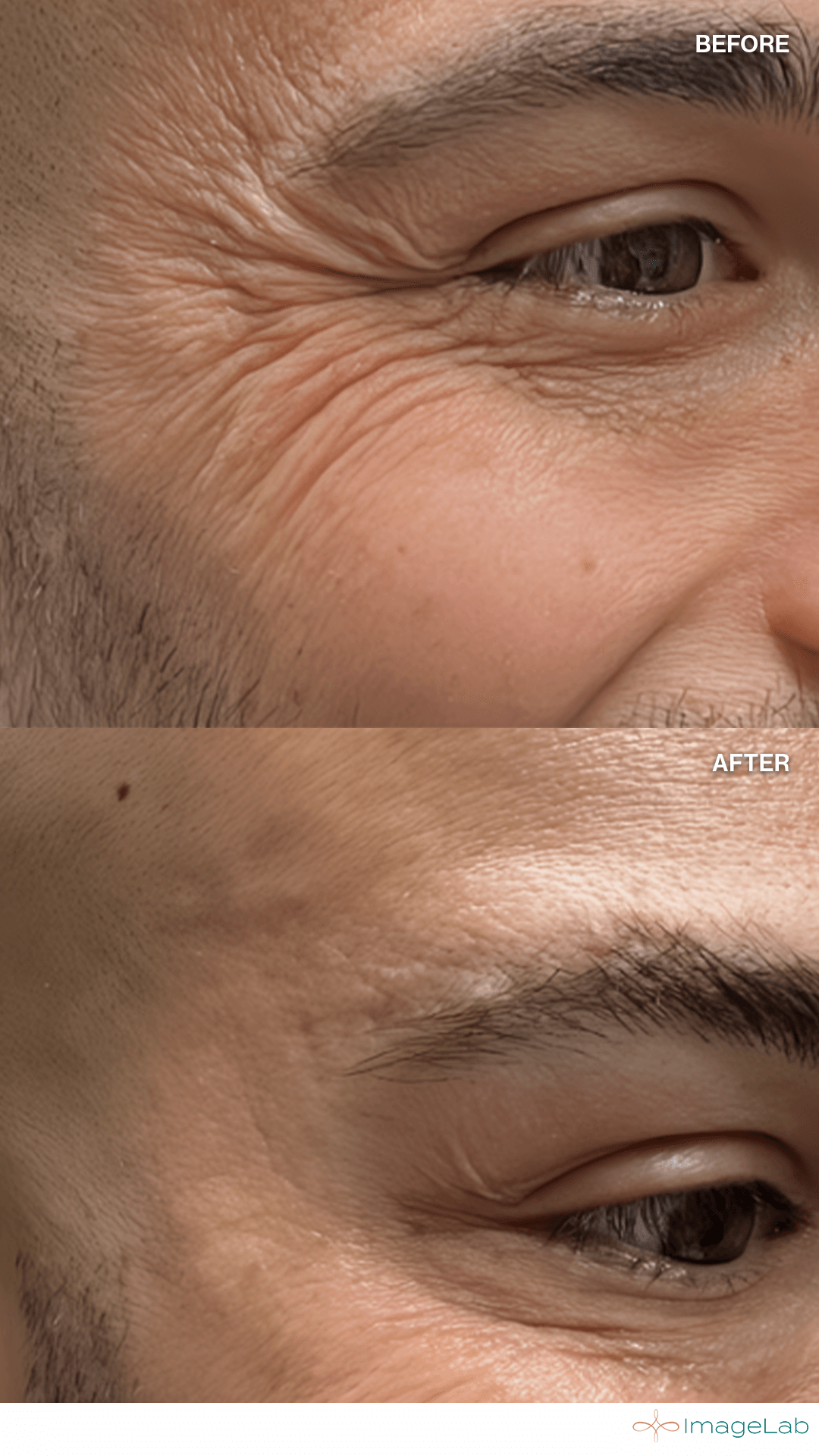 Before and after result